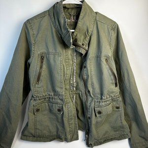 Woman's Army Green Utility Jacket - Aeropostale